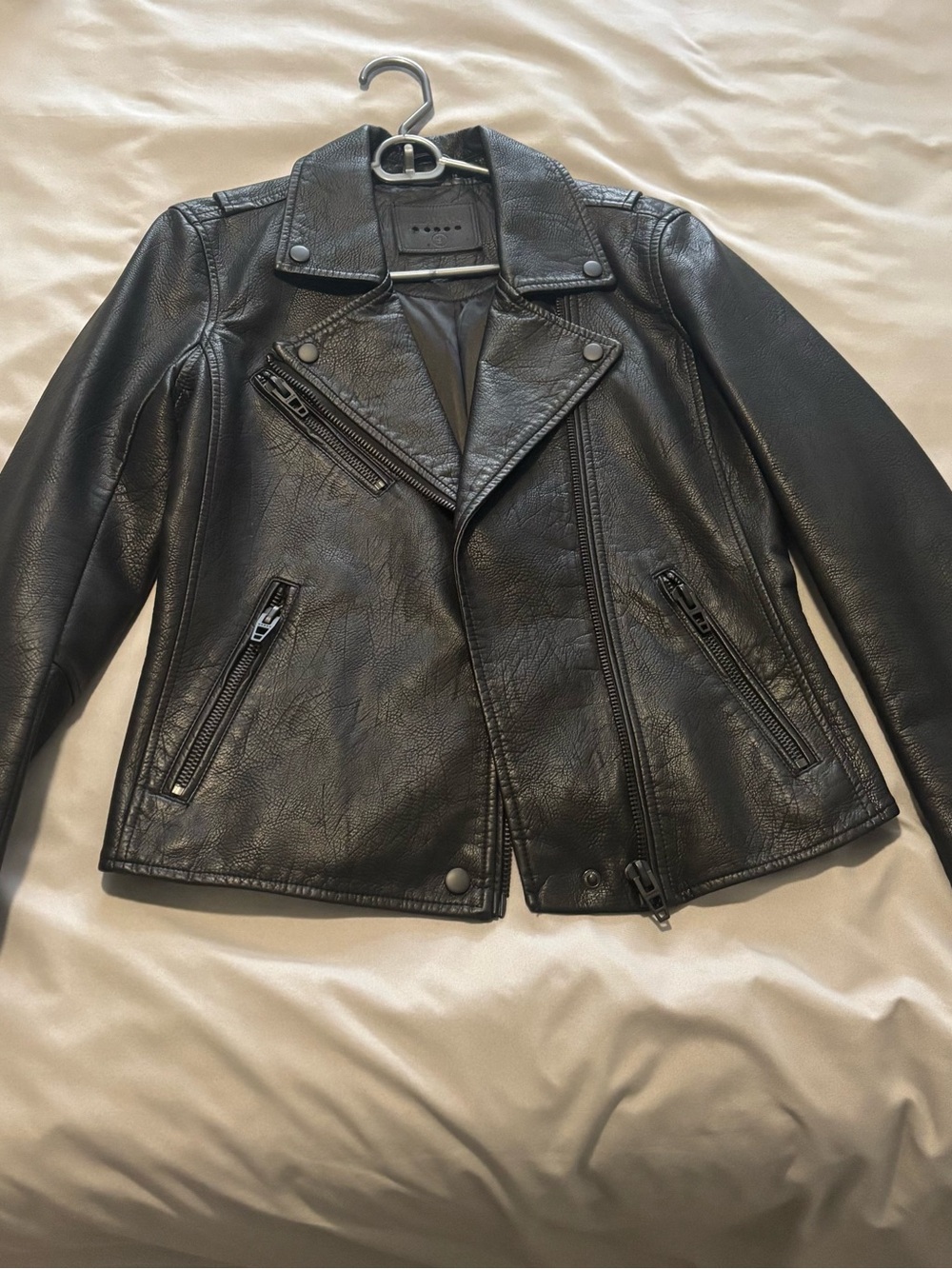 Blank NYC Black Faux Leather Moto Jacket